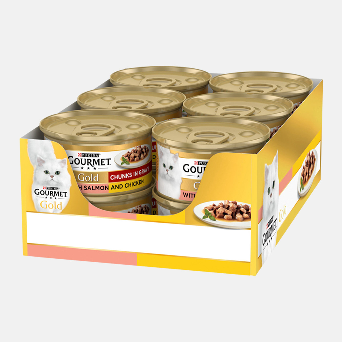 Gourmet Gold Salmon and Chicken In Gravy Cat Food (12 x 85g)