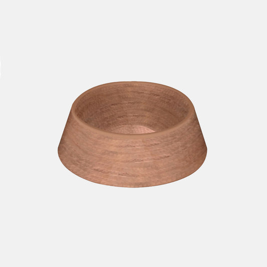 Hammered Copper Double Wall Pet Bowl