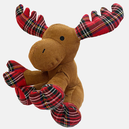 Happy Pet Tartan Moose Dog Toy