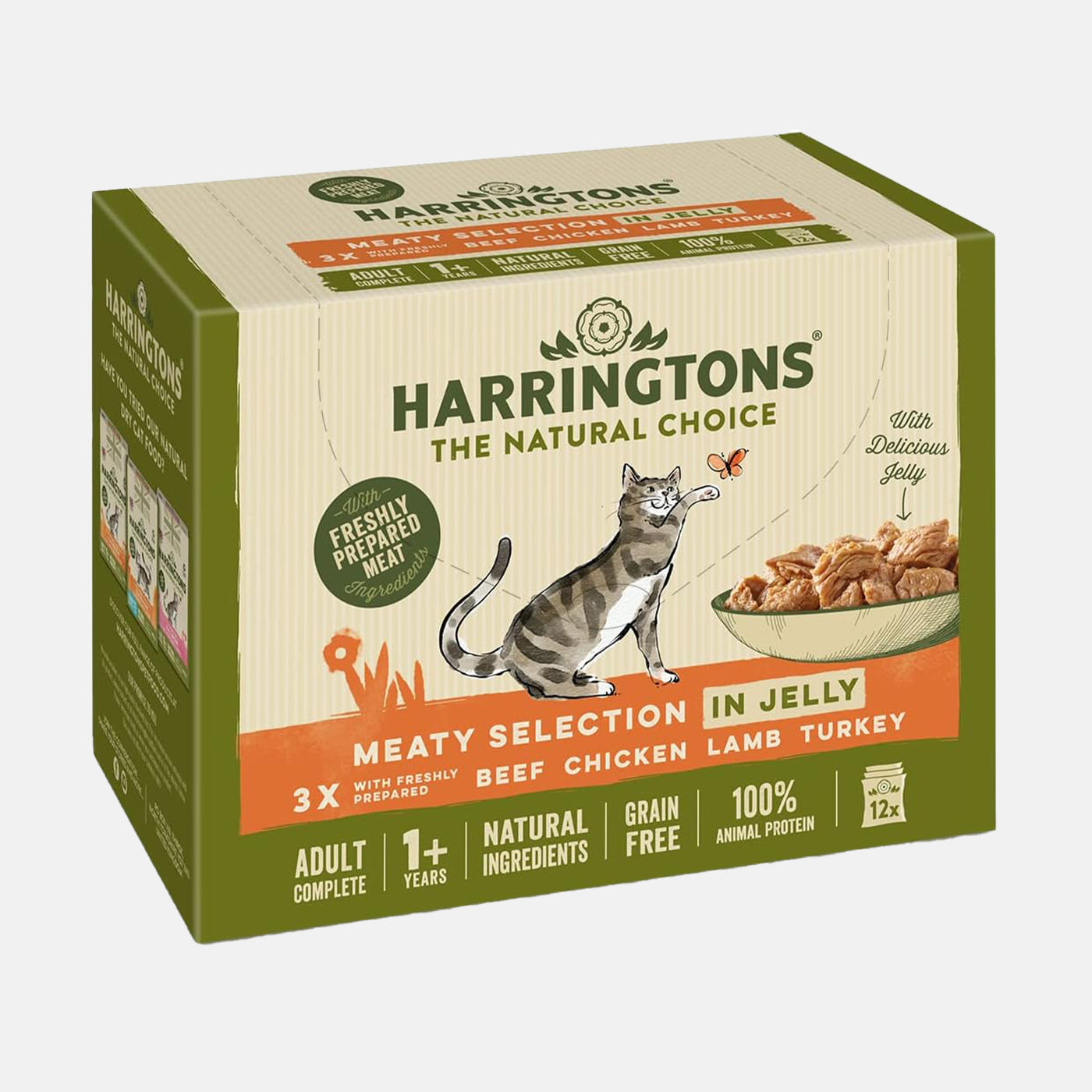 Harringtons Meaty Selection In Jelly Cat Food 12 x 85g