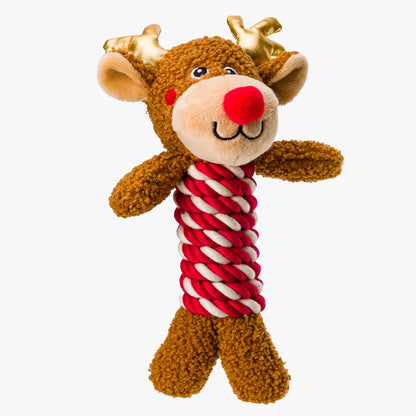 House of Paws Christmas Reindeer Rope Dog Toy