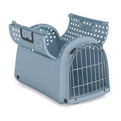 IMAC Linus Cabrio Eco Friendly Open Top Pet Carrier Avio Blue