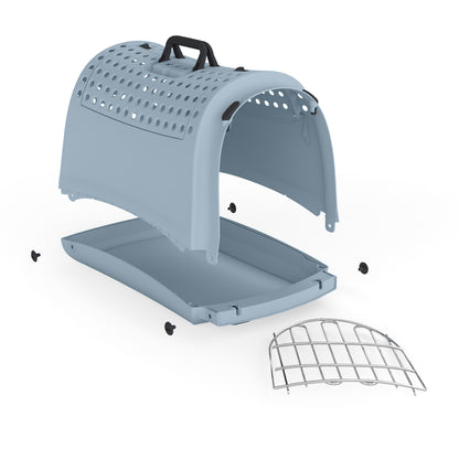 IMAC Linus Cabrio Eco Friendly Open Top Pet Carrier Avio Blue