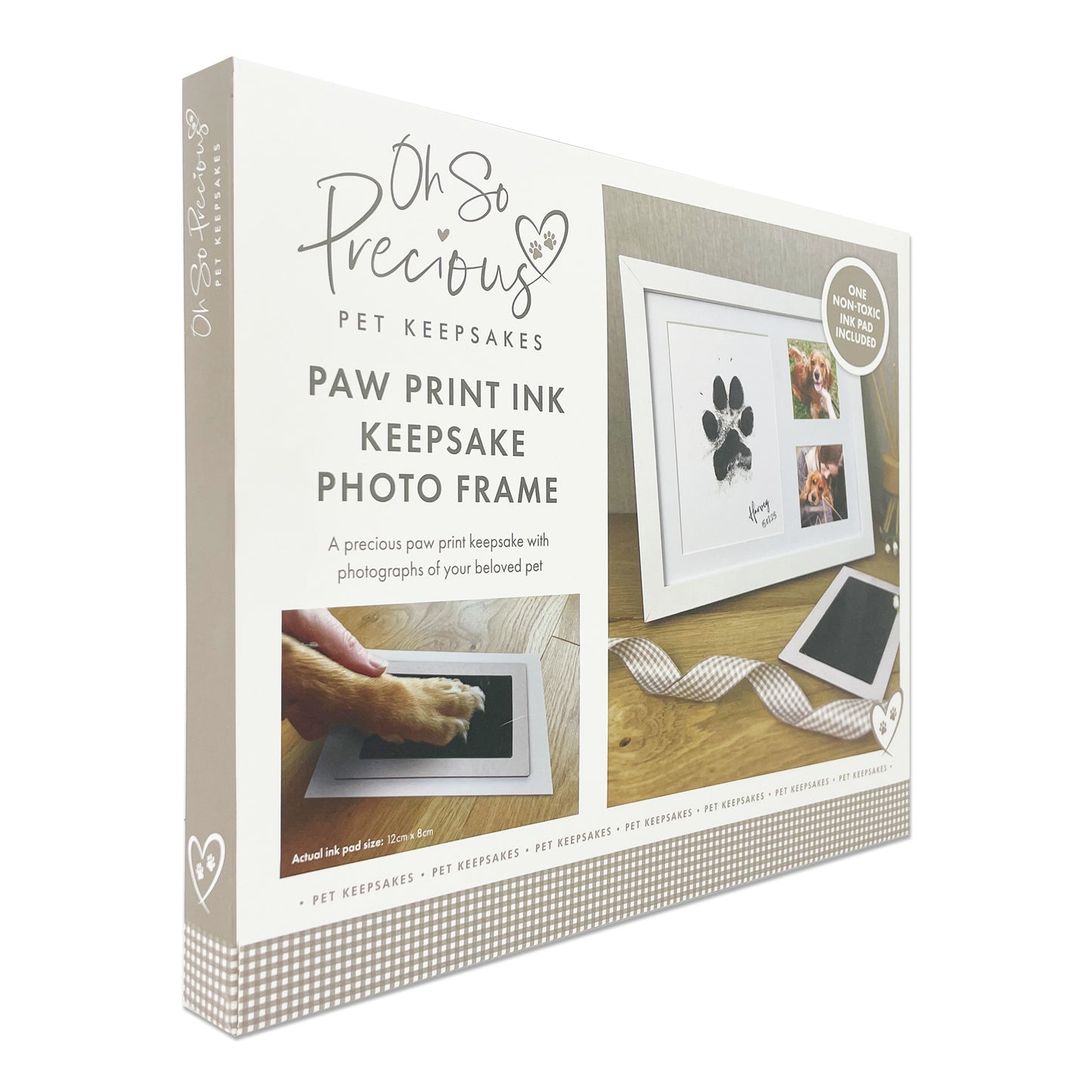 Oh So Precious Pet Paw Print Ink Keepsake Photo Frame