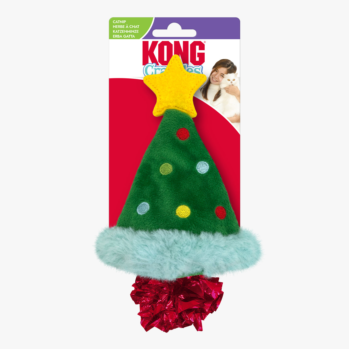 KONG Holiday Crackles Christmas Tree