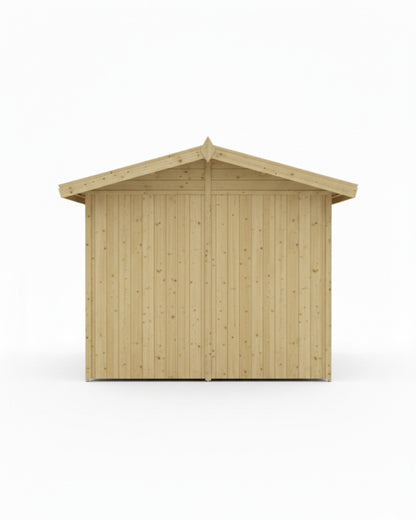 Benchmark Kennels Premium Double Wooden Dog Kennel - 8 x 10ft
