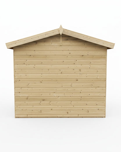 Benchmark Kennels Premium Double Wooden Dog Kennel - 8 x 8ft
