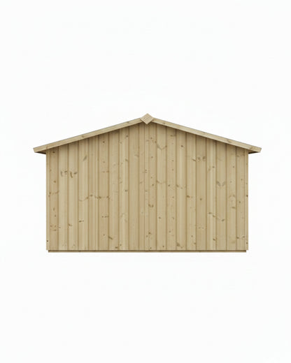 Benchmark Kennels Single Classic Wooden Dog Kennel - 10 x 4ft