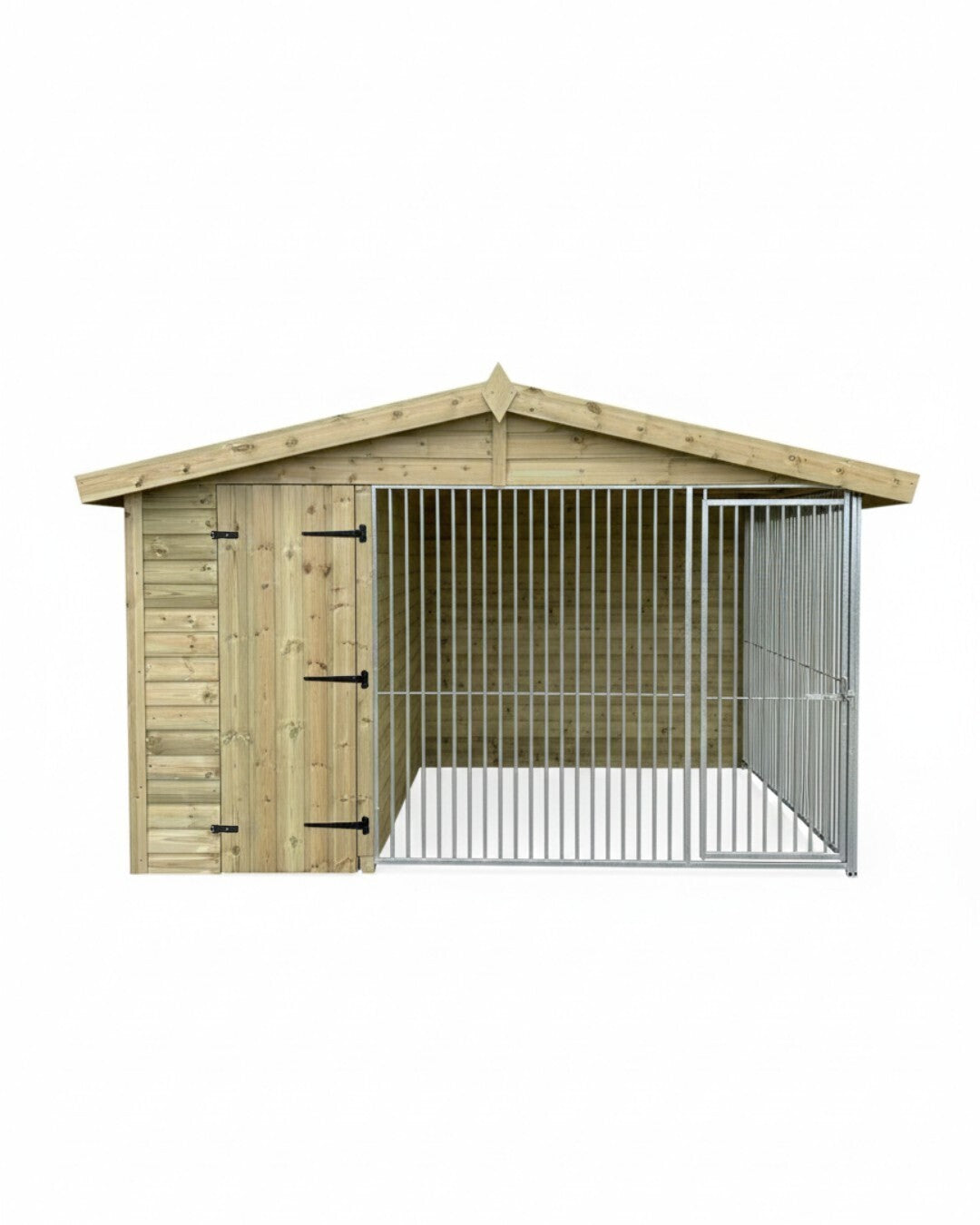 Benchmark Kennels Single Premium Wooden Dog Kennel - 10 x 6.5ft