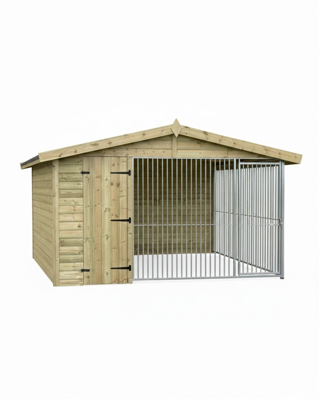 Benchmark Kennels Single Premium Wooden Dog Kennel - 10 x 6.5ft