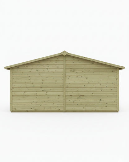 Benchmark Kennels Single Premium Wooden Dog Kennel - 12 x 4ft