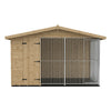 Benchmark Kennels Single Wooden Dog Kennel - 12 x 4ft