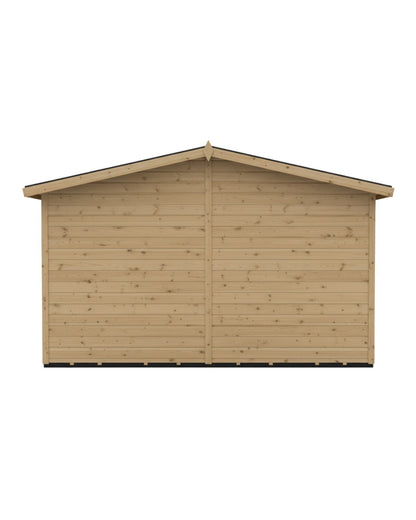Benchmark Kennels Single Wooden Dog Kennel - 12 x 4ft