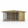 Benchmark Kennels Single Premium Wooden Dog Kennel - 12 x 6.5ft