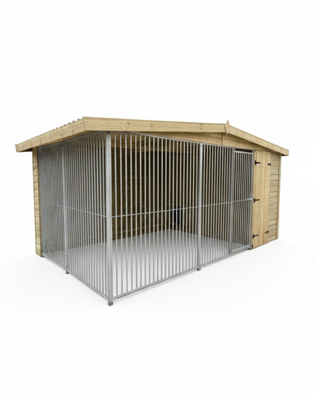Benchmark Kennels Single Premium Wooden Dog Kennel - 12 x 6.5ft
