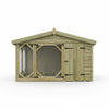 Benchmark Kennels Single Classic Wooden Dog Kennel - 8 x 4ft