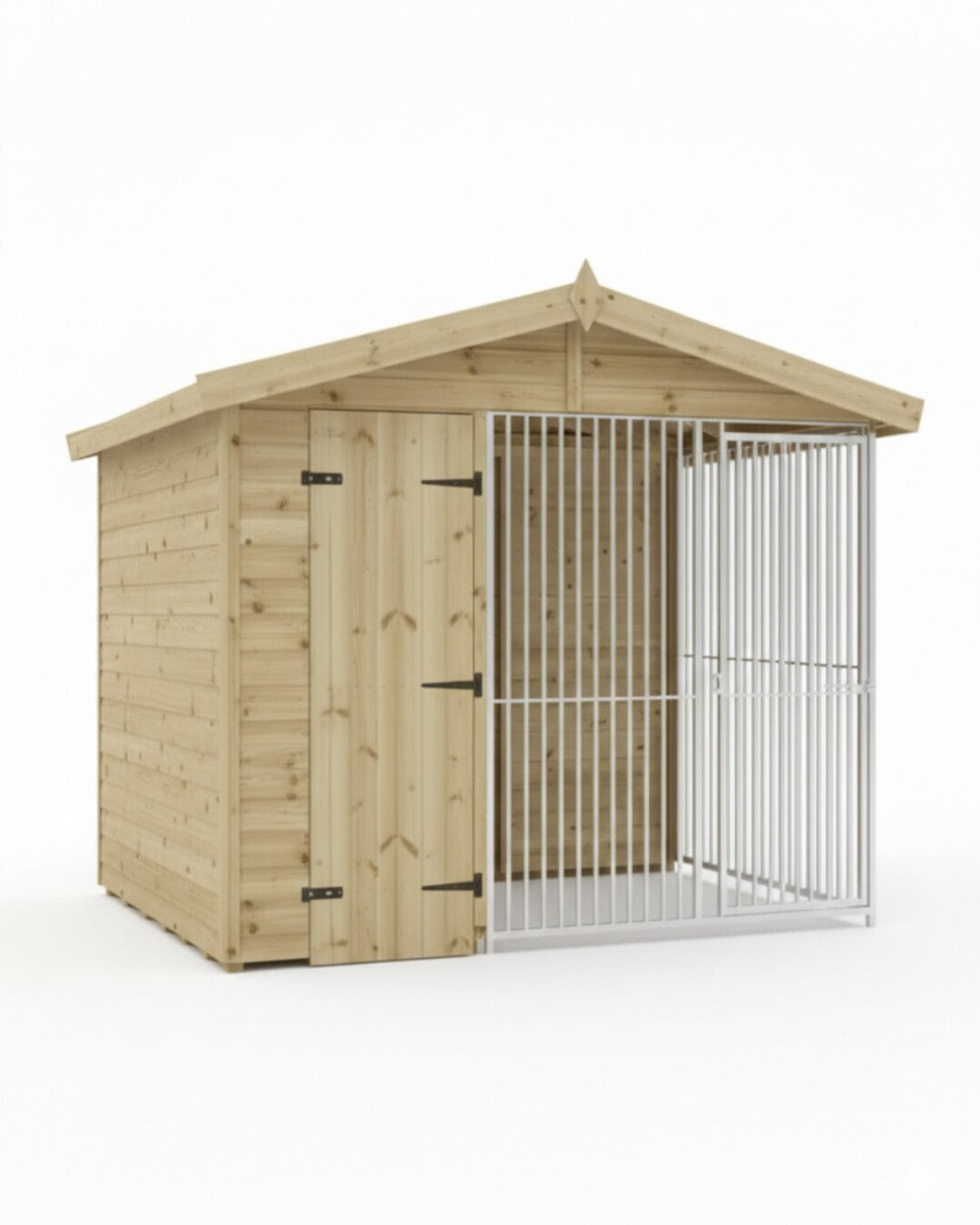 Benchmark Kennels Single Premium Wooden Dog Kennel - 8 x 4ft