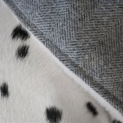Discover Our Luxurious Pewter Herringbone Tweed Dog Blanket With Super Soft Sherpa & Teddy Fleece, The Perfect Blanket For Puppies, Available To Personalise And In 2 Sizes Here at Lords & Labradors