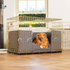 Dog Crate with Cushion & Bumper in Essentials Herdwick Graphite by Lords & Labradors
