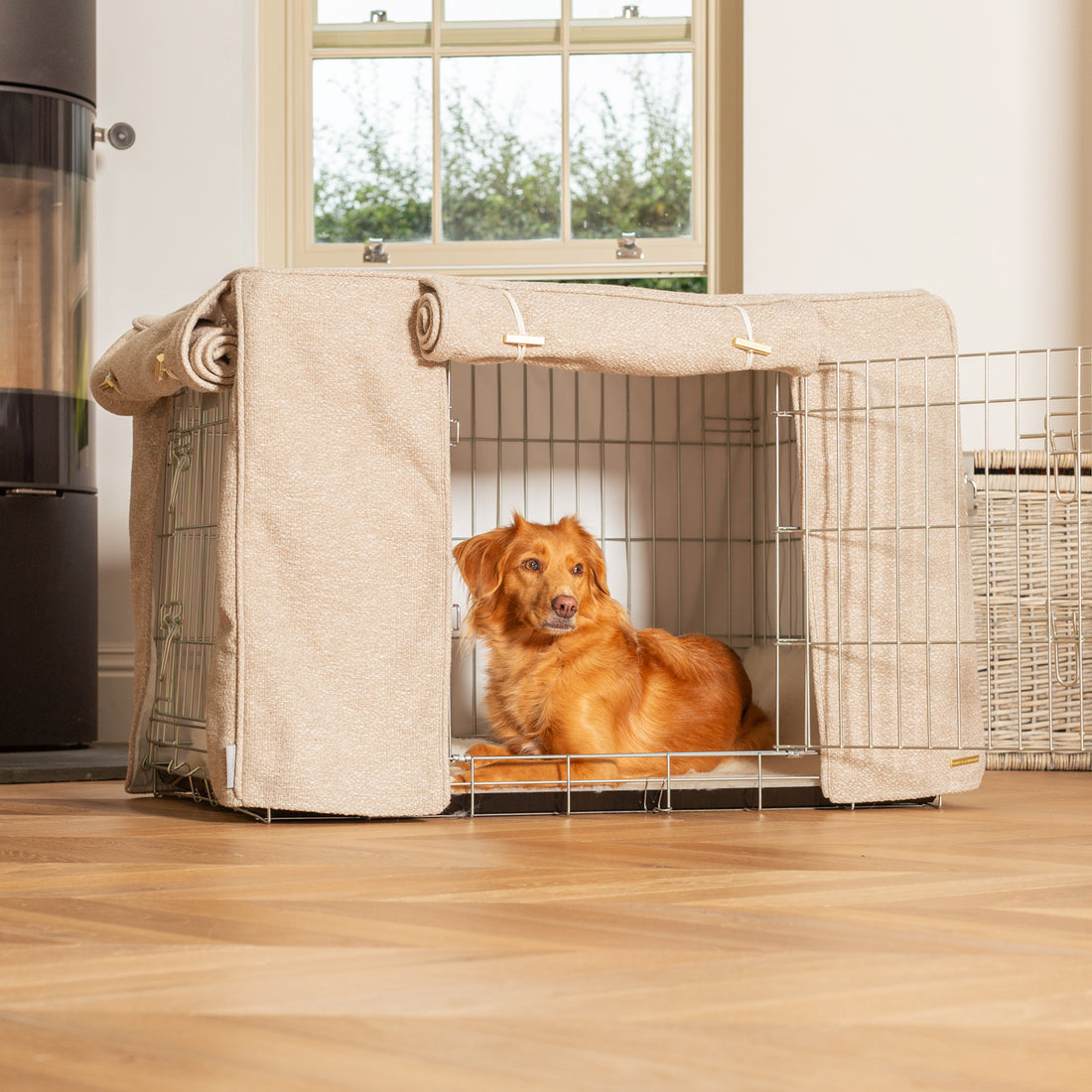Curated visual reference: Dog Crate Cover For Labradors Reference: Herdwick Sandstone Dog Crate Crate Cover Crate Bedding