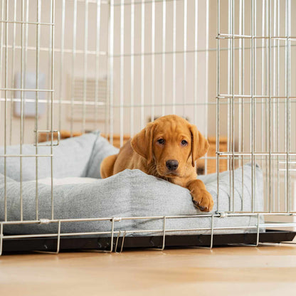 Dog Crate with Cosy & Calming Puppy Crate Bed in Inchmurrin Iceberg by Lords & Labradors