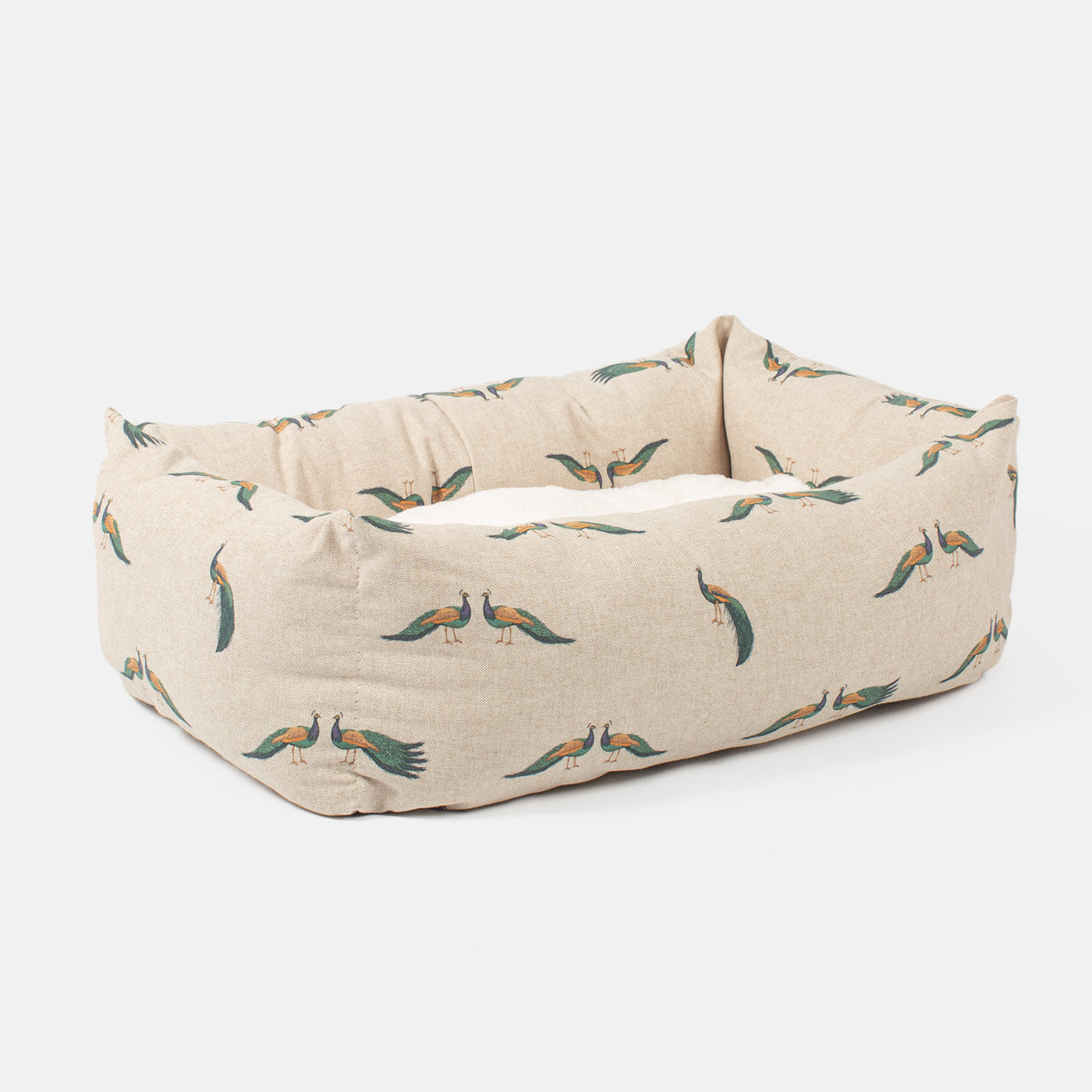 Cosy & Calm Puppy Crate Bed, The Perfect Dog Crate Accessory For The Ultimate Dog Den! In Stunning Woodland Peacock! Available To Personalise at Lords & Labradors 