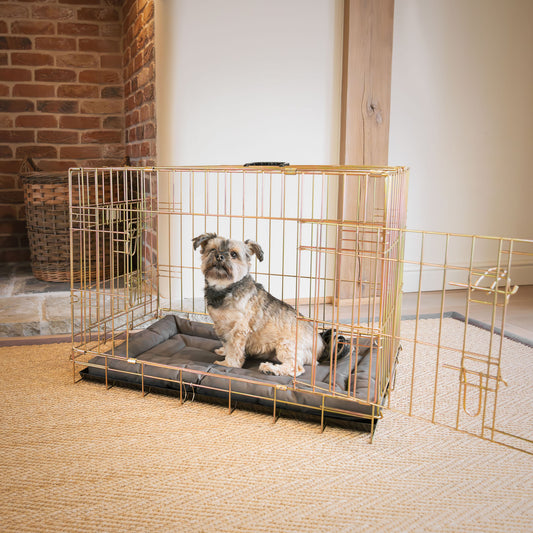 Luxury Dog Crate Maze Mat, in Fresh Earth. Padded For Extra Comfort And Compatibile With Lords & Labradors Metal Dog Crates, Available Now!