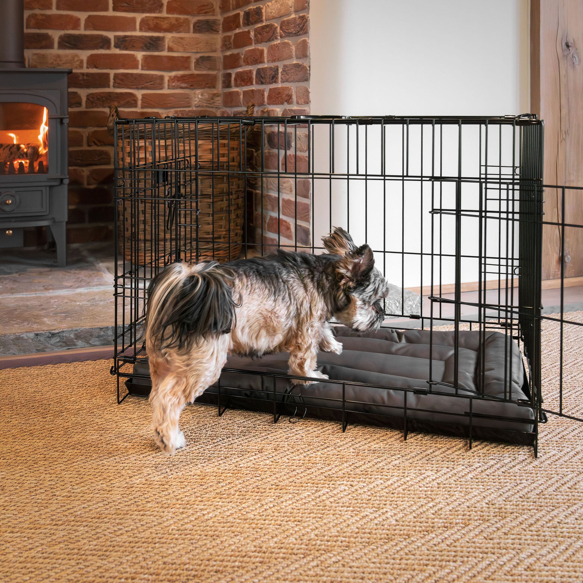 Luxury Dog Crate Maze Mat, in Fresh Earth. Padded For Extra Comfort And Compatibile With Lords & Labradors Metal Dog Crates, Available Now!