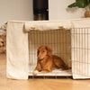 Dog Crate Cover in Ivory Bouclé by Lords & Labradors