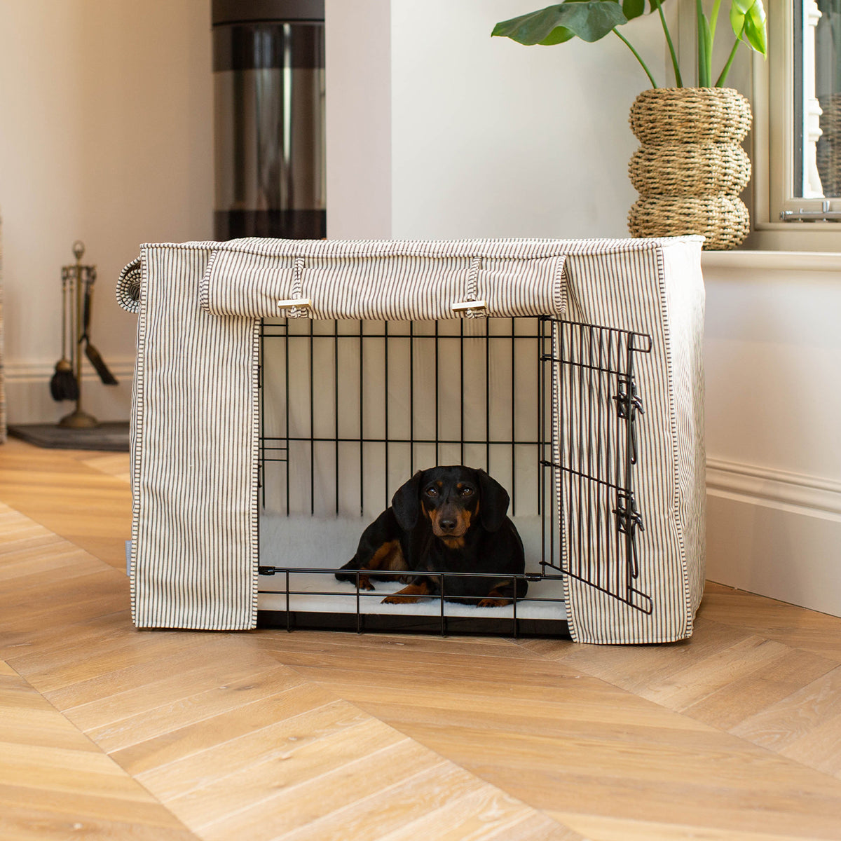 Regency Stripe Crate Cover Dog Crate Bedding Lords Labradors regency-stripe-crate-cover-dog-crate-bedding-lords-labradors