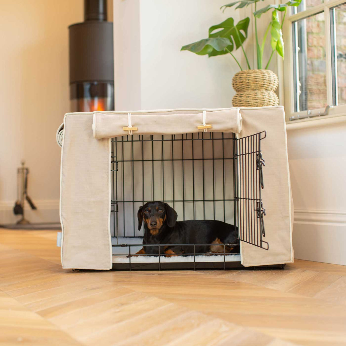 Photo inspiration: Fresh Look at Dog Crate Savanna Oatmeal Crate Cover Dog Crate
