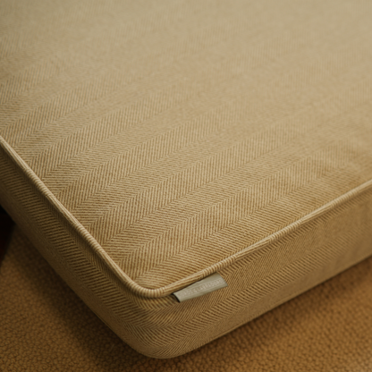 Dog Cushion in Natural Herringbone Tweed by Lords & Labradors