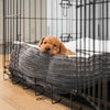 Cosy & Calming Puppy Crate Bed - Dark Grey Essentials Plush