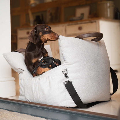 Embark on the perfect pet travel with our luxury Easy Traveller Seat! Featuring removable inner cushion with with cover for easy cleaning! Available now at Lords & Labradors    