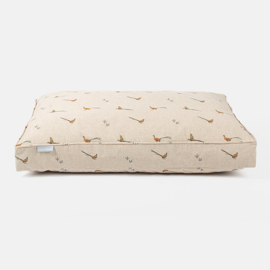 Dog Cushion in Woodland Pheasant by Lords & Labradors
