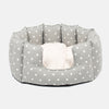 High Wall Bed For Cats in Spots & Stripes by Lords & Labradors