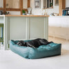 Box Bed For Dogs in Rhino Tough Forest Faux Leather by Lords & Labradors