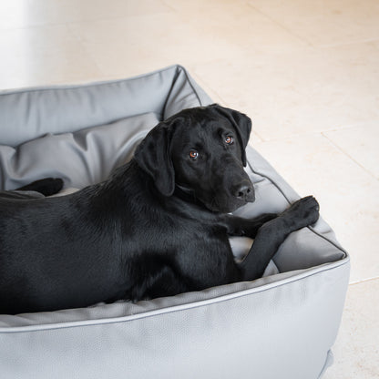 Rhino Tough Box Bed in Granite Faux Leather by Lords & Labradors