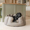 High Wall Bed For Dogs in Rhino Tough Camel Faux Leather by Lords & Labradors