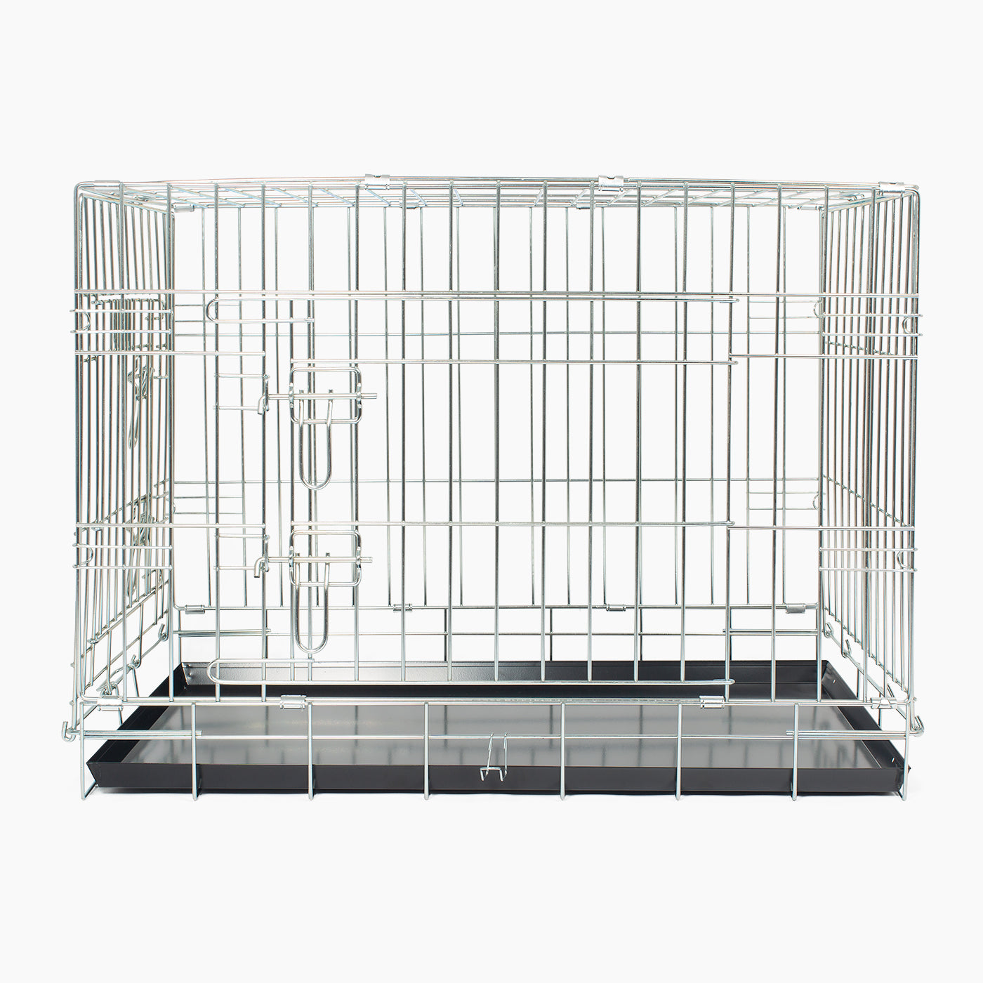 Deluxe Silver Dog Crate | Metal Dog Crate | Lords and Labradors