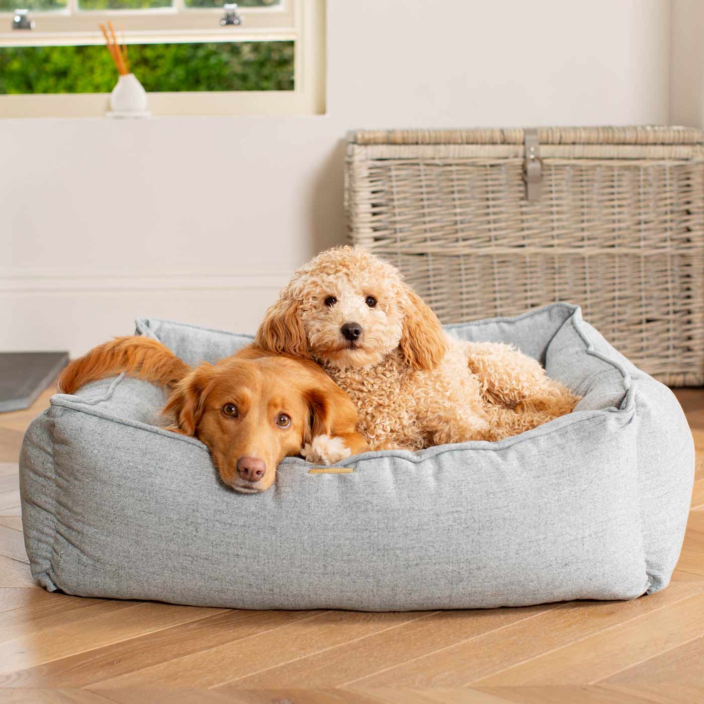 Luxury Handmade Box Bed For Dogs in Inchmurrin Iceberg, Perfect For Your Pets Nap Time! Available To Personalise at Lords & Labradors