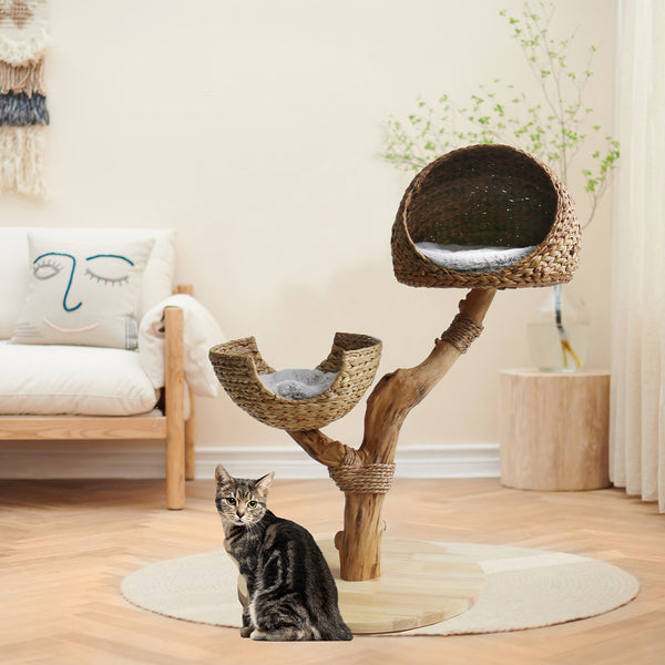 Creative Pets Cat Scratching Post - 22.44x8.26x6.29 Inches, Double-Sided Cardboard Scratcher, Natural & Durable Cat Furniture