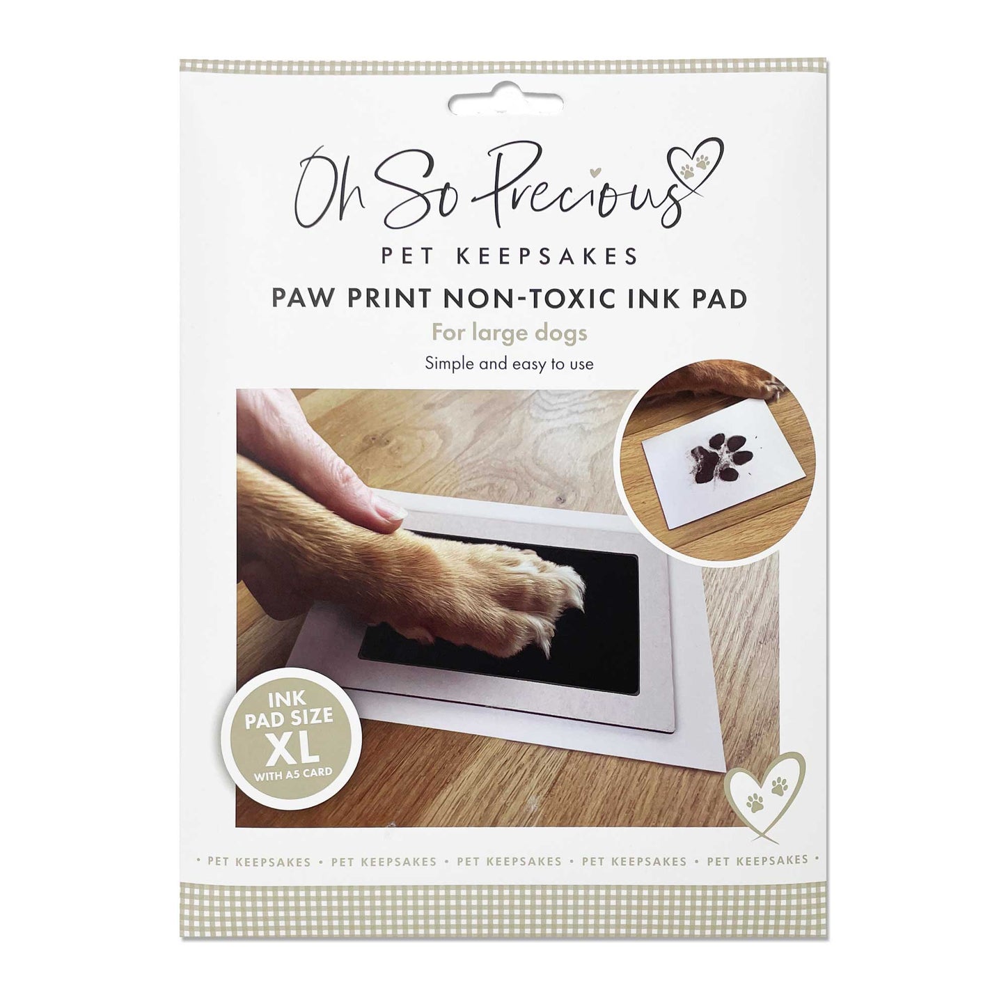 Oh So Precious Paw Print Non-Toxic Ink Pad For Larger Paws