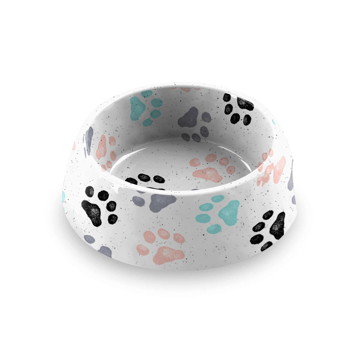 Retro Paw Print Bowl