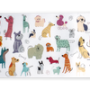 Dog Whimsy Print Pet Placemat