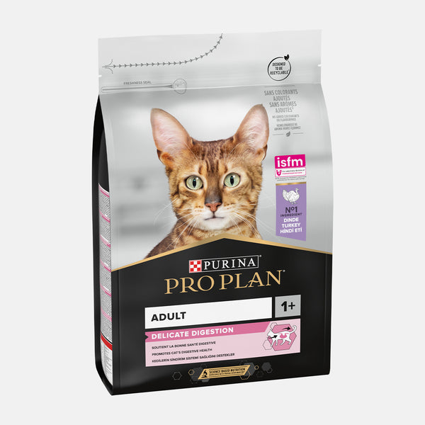 PRO PLAN Cat Adult Delicate with OPTIDIGEST Turkey Dry Food Purina Lords Labradors
