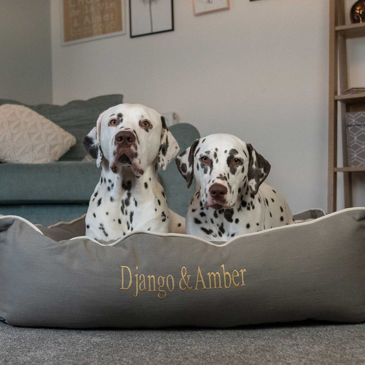 Personalised Savanna Stone Box Bed For Dogs Luxury Dog Beds Lords