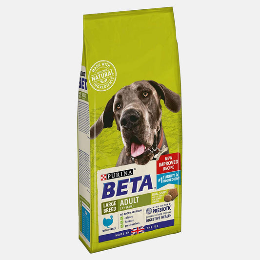 Purina Beta Adult Large Breed Dog Dry Food with Turkey 14KG