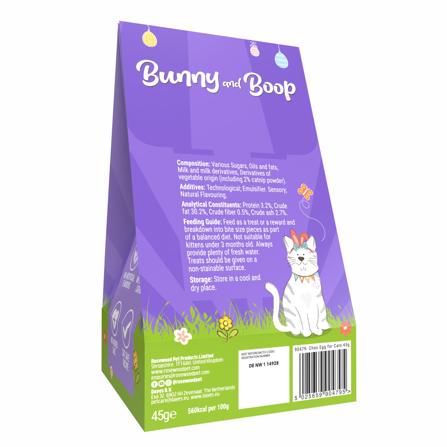 Rosewood Cat Easter Egg 45g