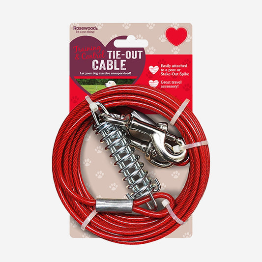 Rosewood Dog Tie Out Cable 30ft
